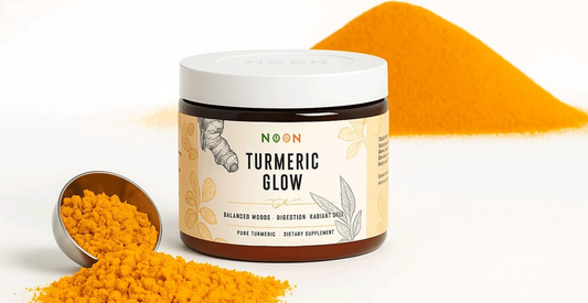 A vibrant image showcasing turmeric powder, emphasizing its bright yellow color and potential health benefits.