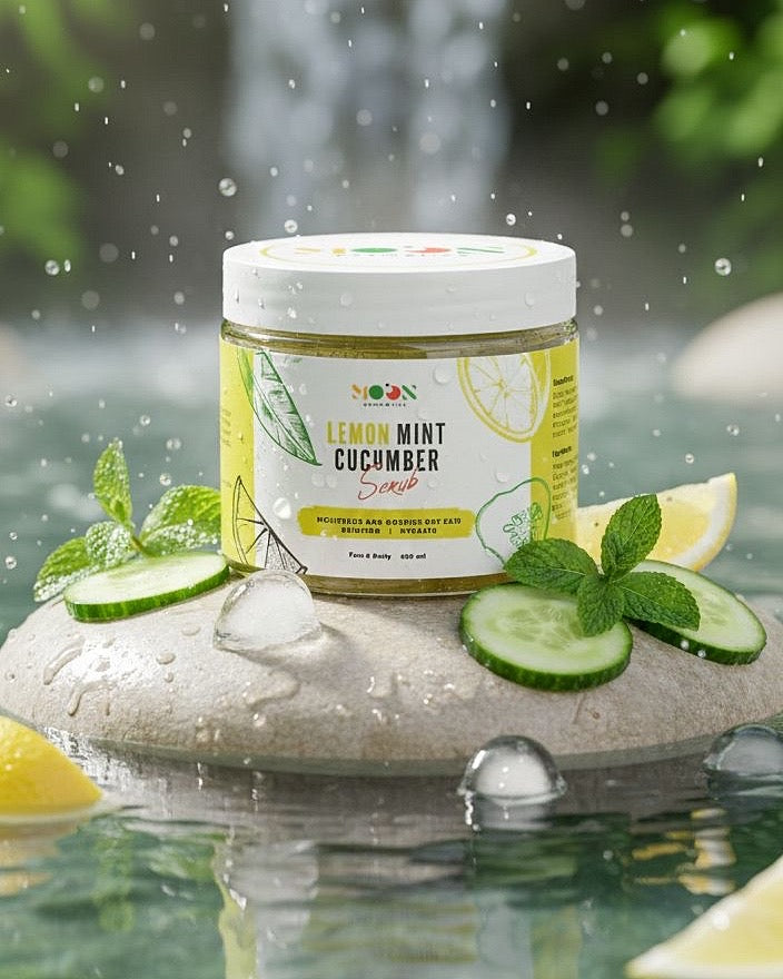 Lemon Mint Cucumber Scrub