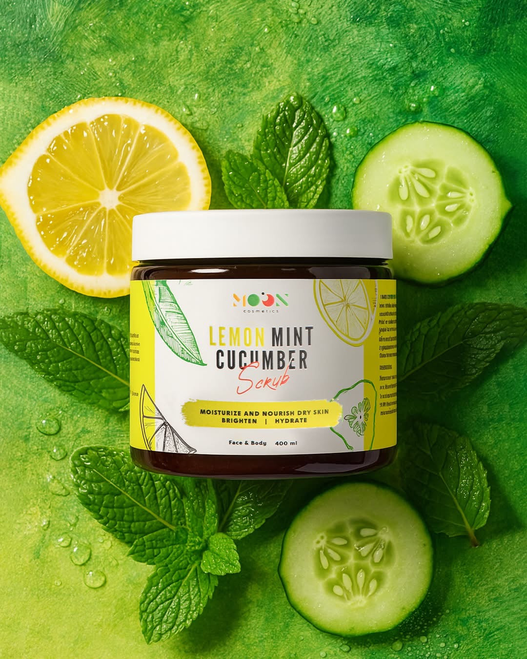 Lemon Mint Cucumber Scrub